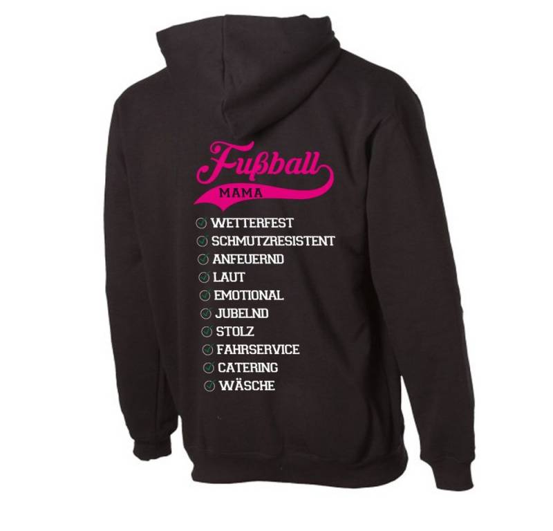 G-graphics Hoodie Eigenschaften einer Fussball-Mama mit trendigem Rückenprint mit Spruch von G-graphics