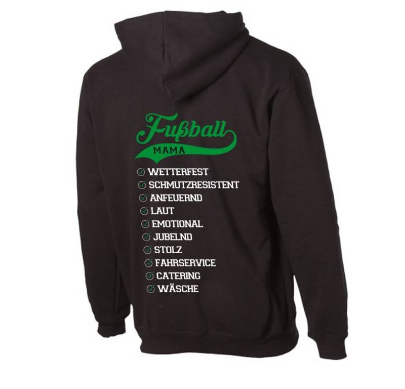 G-graphics Hoodie Eigenschaften einer Fussball-Mama mit trendigem Rückenprint mit Spruch von G-graphics