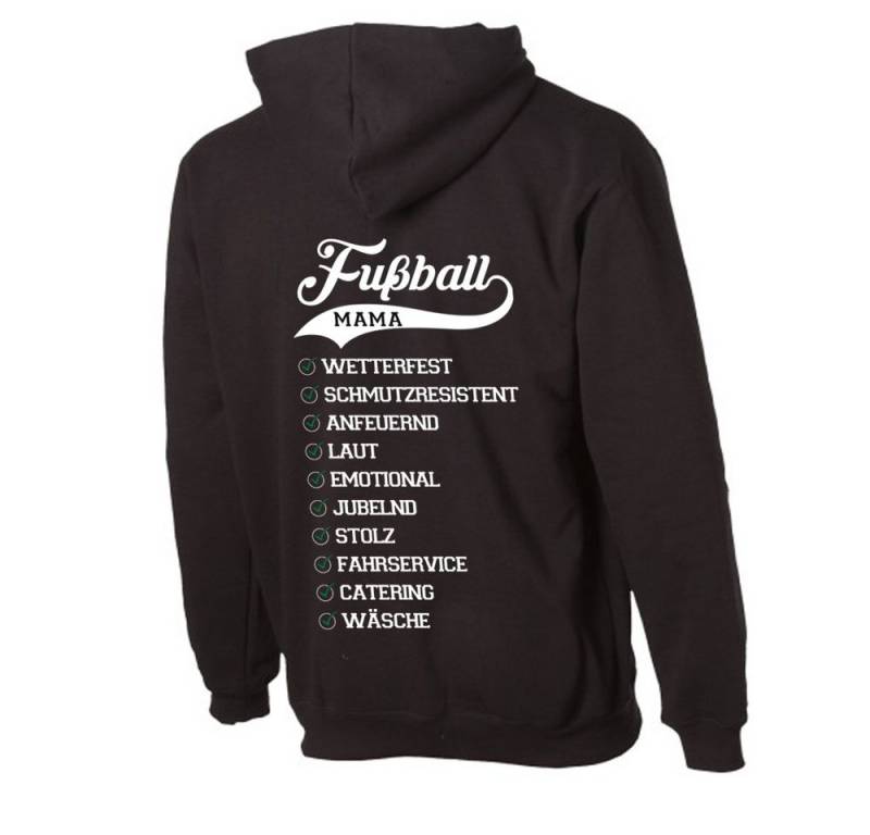 G-graphics Hoodie Eigenschaften einer Fussball-Mama mit trendigem Rückenprint mit Spruch von G-graphics