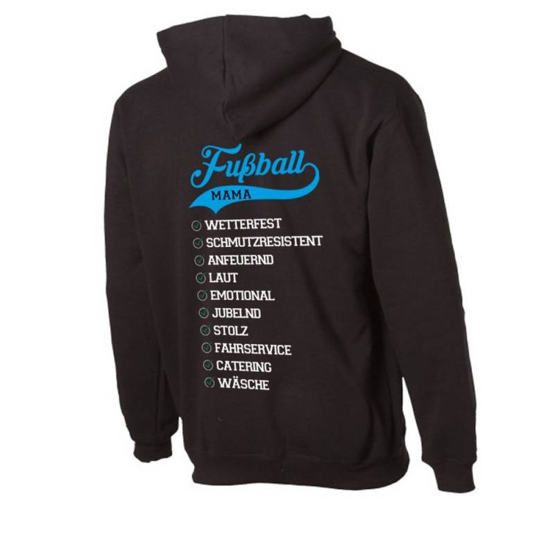 G-graphics Hoodie Eigenschaften einer Fussball-Mama mit trendigem Rückenprint mit Spruch von G-graphics