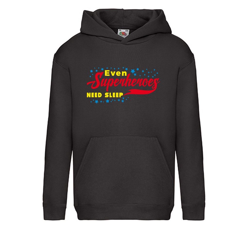 G-graphics Hoodie Even Superheroes need sleep Kinder Hoodie / Kapuzenpullover, Mit Spruch / Sprüche / Print / Motiv von G-graphics