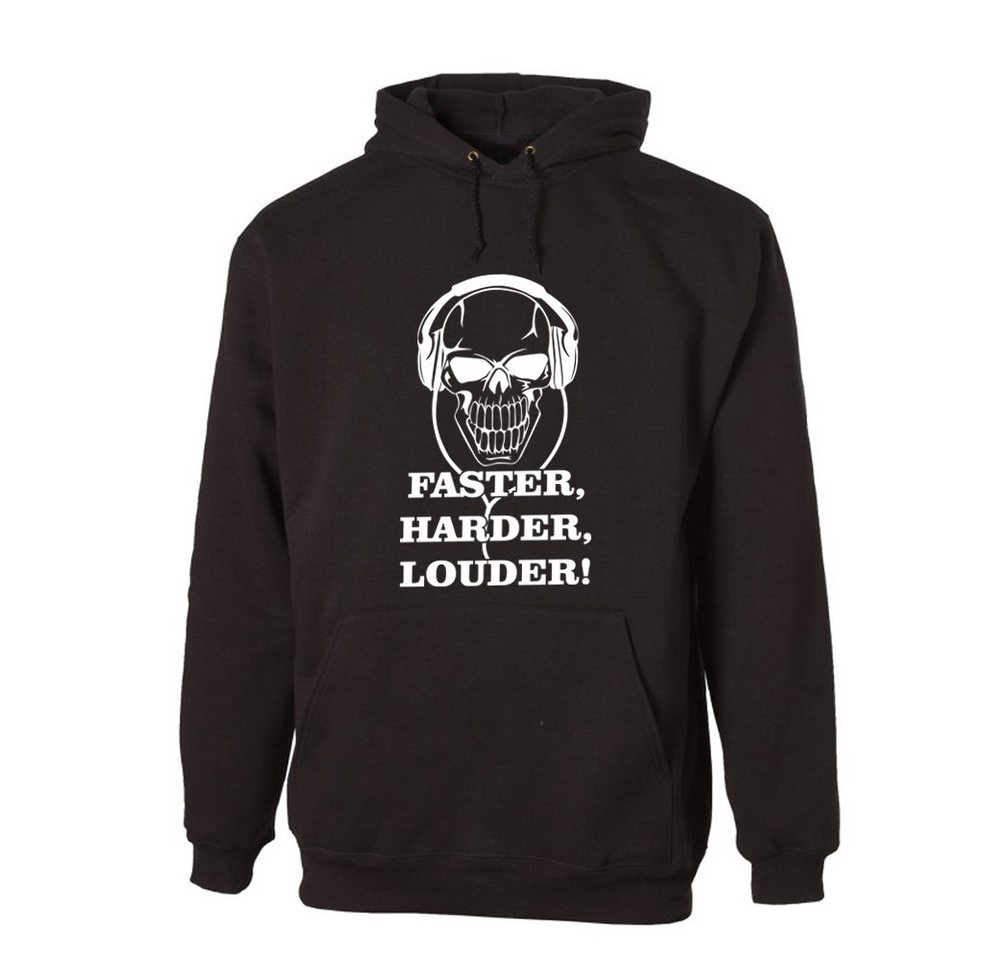 G-graphics Hoodie Faster, Harder, Louder Unisex mit trendigem Frontprint mit Spruch von G-graphics