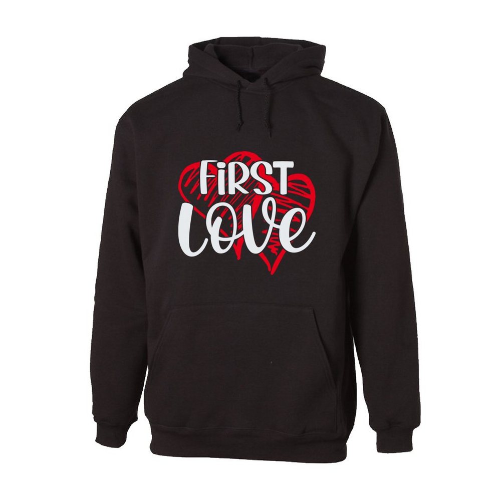 G-graphics Hoodie First love Unisex mit trendigem Frontprint mit Spruch zum Valentinstag von G-graphics