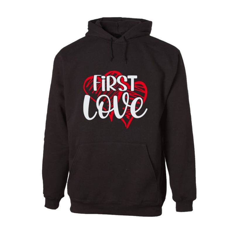 G-graphics Hoodie First love Unisex mit trendigem Frontprint mit Spruch zum Valentinstag von G-graphics