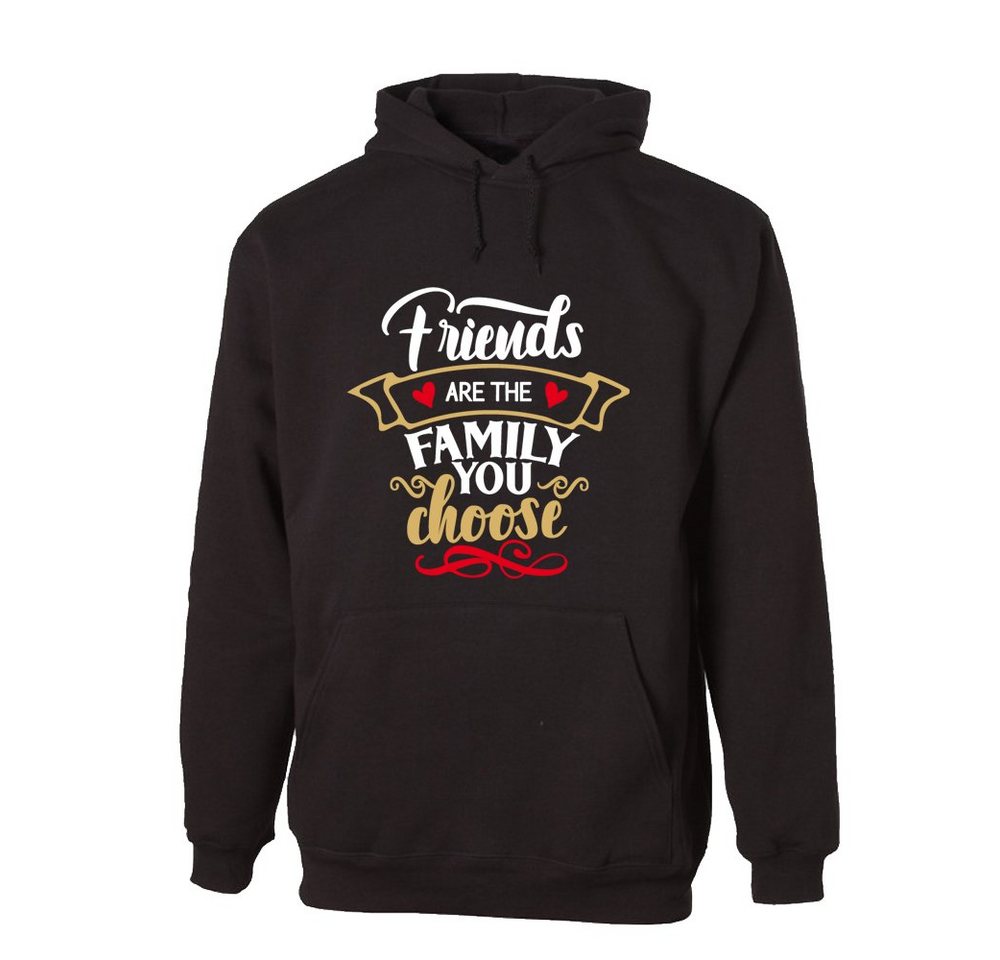G-graphics Hoodie Friends are the Family you choose Unisex mit trendigem Frontprint mit Spruch von G-graphics