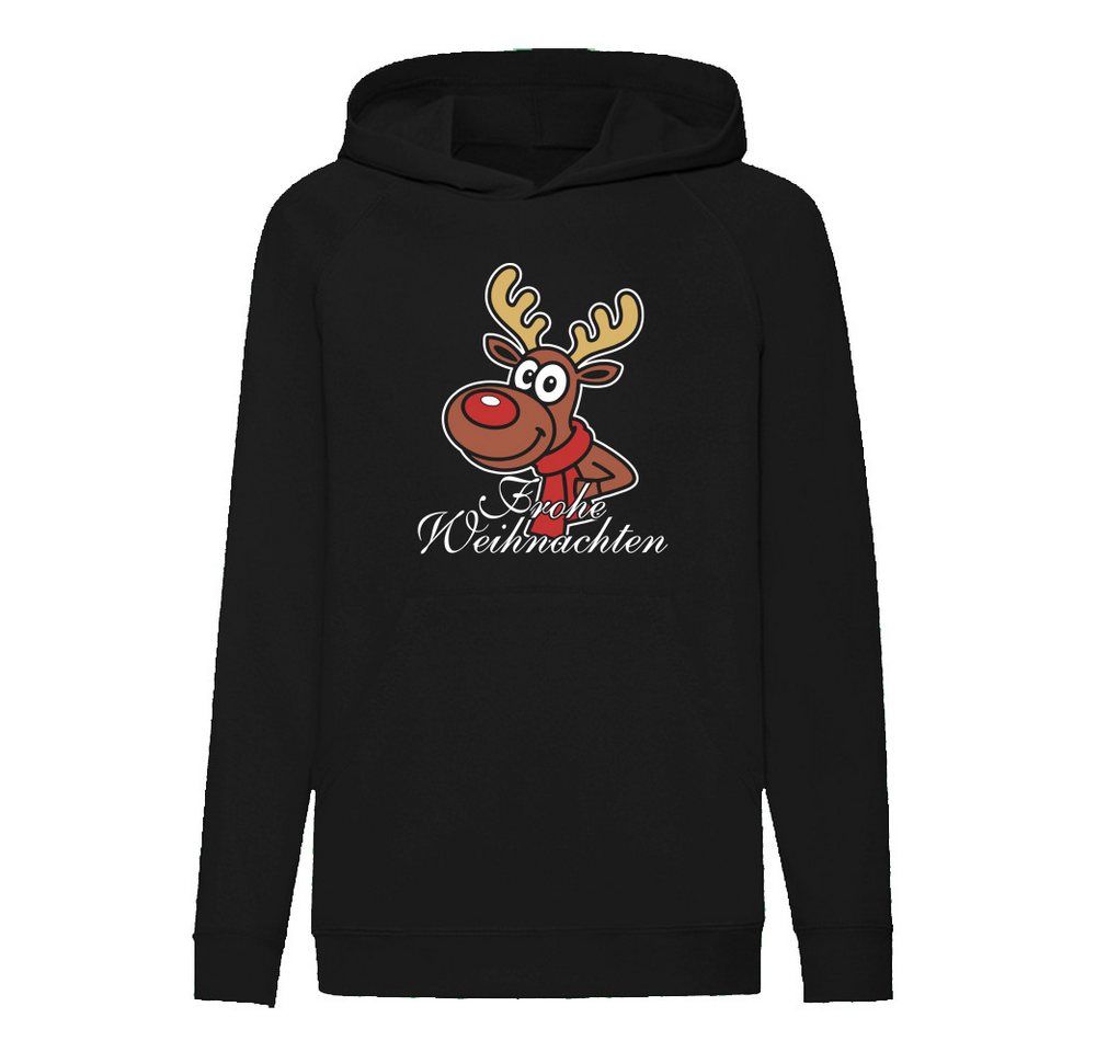 G-graphics Hoodie Frohe Weihnachten – Rentier mit Schal Kinder Hoodie / Kapuzenpullover mit schönem Winter- & Weihnachtsmotiv von G-graphics