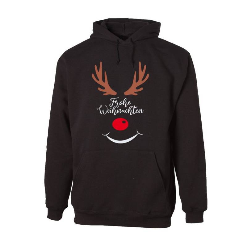 G-graphics Hoodie Frohe Weihnachten – Rentier Unisex mit trendigem Frontprint mit Weihnachtsmotiv von G-graphics