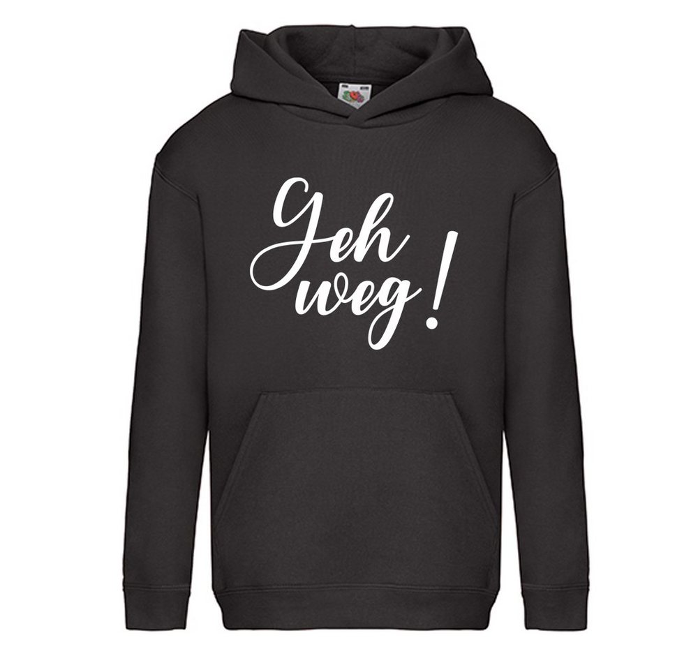 G-graphics Hoodie Geh weg! Kinder Hoodie / Kapuzenpullover mit coolem Spruch als Frontprint von G-graphics