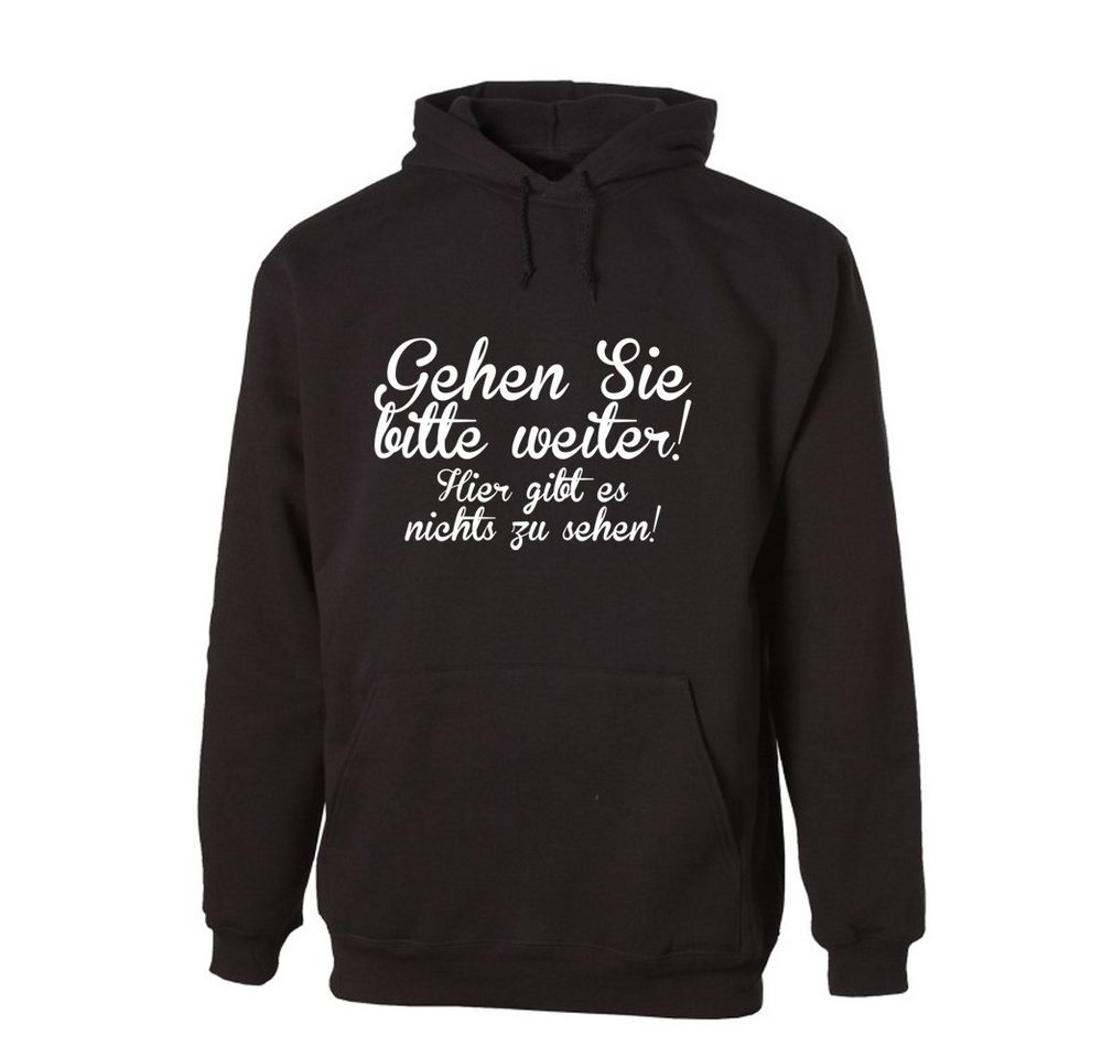 G-graphics Hoodie Gehen Sie bitte weiter! Hier gibt es nichts zu sehen! mit trendigem Frontprint, Aufdruck auf der Vorderseite, Spruch/Sprüche/Print/Motiv, für jung & alt von G-graphics