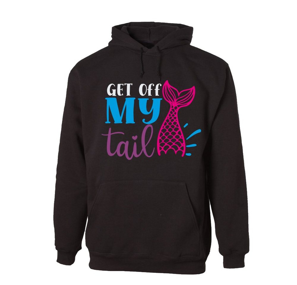 G-graphics Hoodie Get off my tail mit trendigem Frontprint, Aufdruck auf der Vorderseite, Spruch/Sprüche/Print/Motiv, für jung & alt von G-graphics