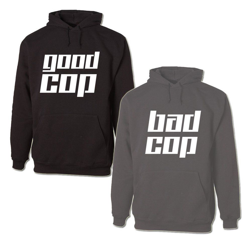 G-graphics Hoodie Good Cop & Bad Cop Paar- / Partner-Set zum selbst zusammenstellen, Aufdruck auf der Vorder- oder Rückseiteseite wählbar, Spruch/Sprüche/Print/Motiv, für Sie & Ihn von G-graphics