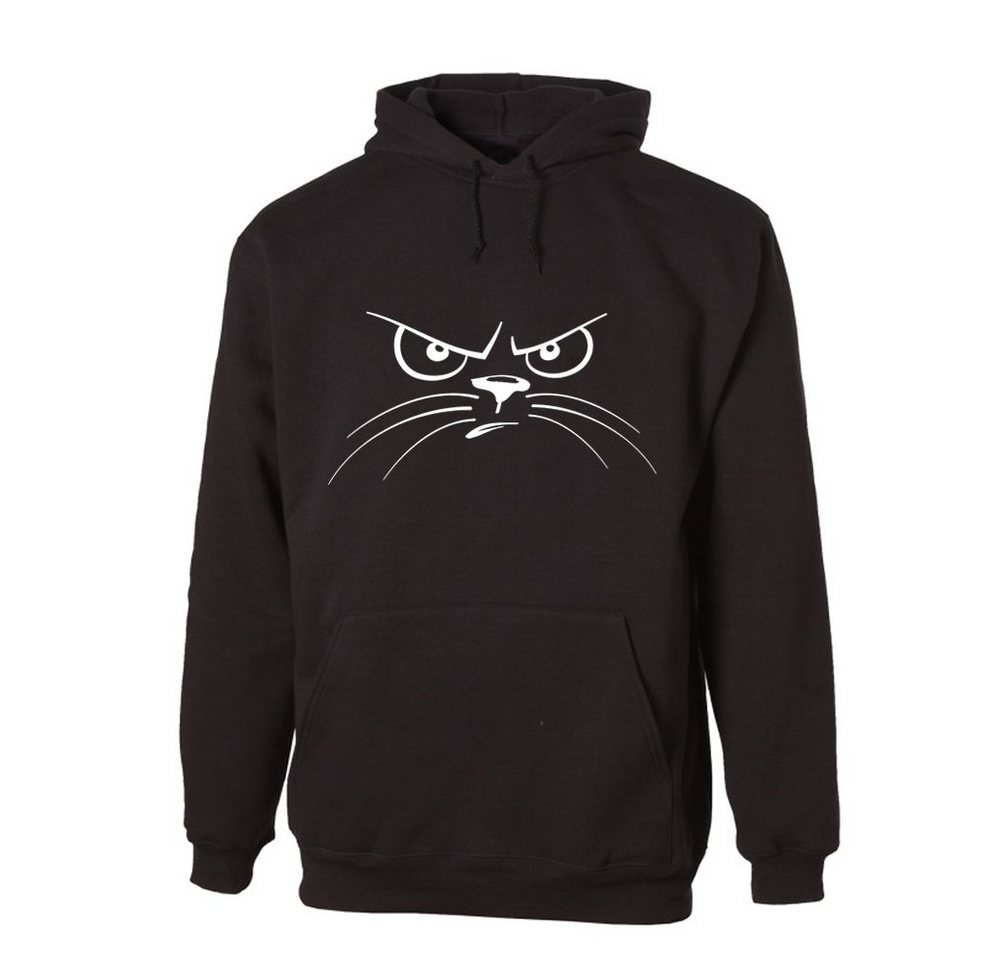 G-graphics Hoodie Grimmige Katze mit trendigem Frontprint, Aufdruck auf der Vorderseite, Print/Motiv, für jung & alt von G-graphics