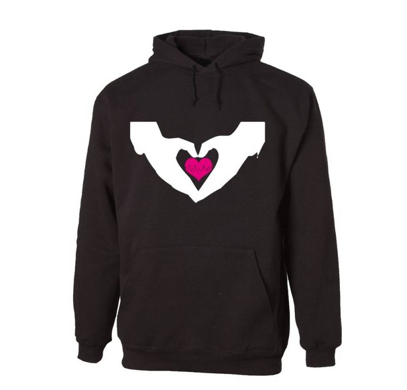 G-graphics Hoodie Hände mit Herz Unisex mit trendigem Frontprint mit Motiv zum Valentinstag von G-graphics
