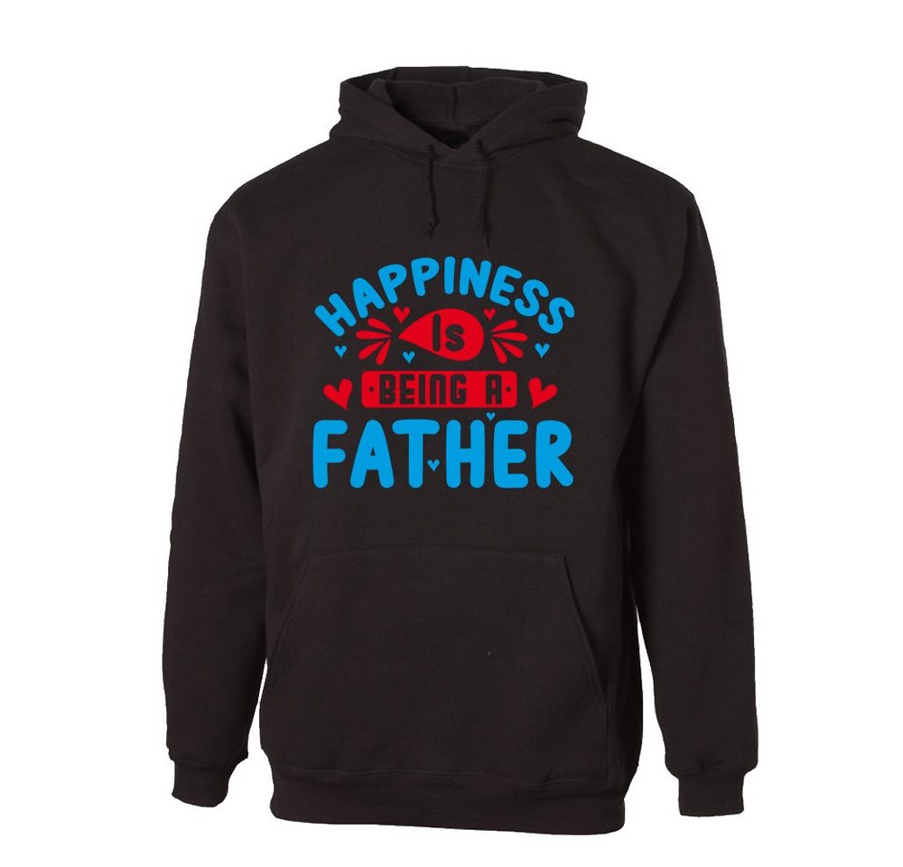 G-graphics Hoodie Happiness is being a father mit trendigem Frontprint, Aufdruck auf der Vorderseite, Spruch/Sprüche/Print/Motiv, für jung & alt von G-graphics