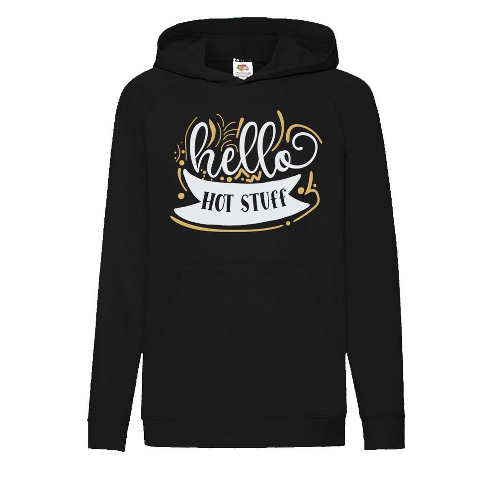 G-graphics Hoodie Hello Hot Stuff Kinder Hoodie / Kapuzenpullover mit coolem Spruch als Frontprint von G-graphics