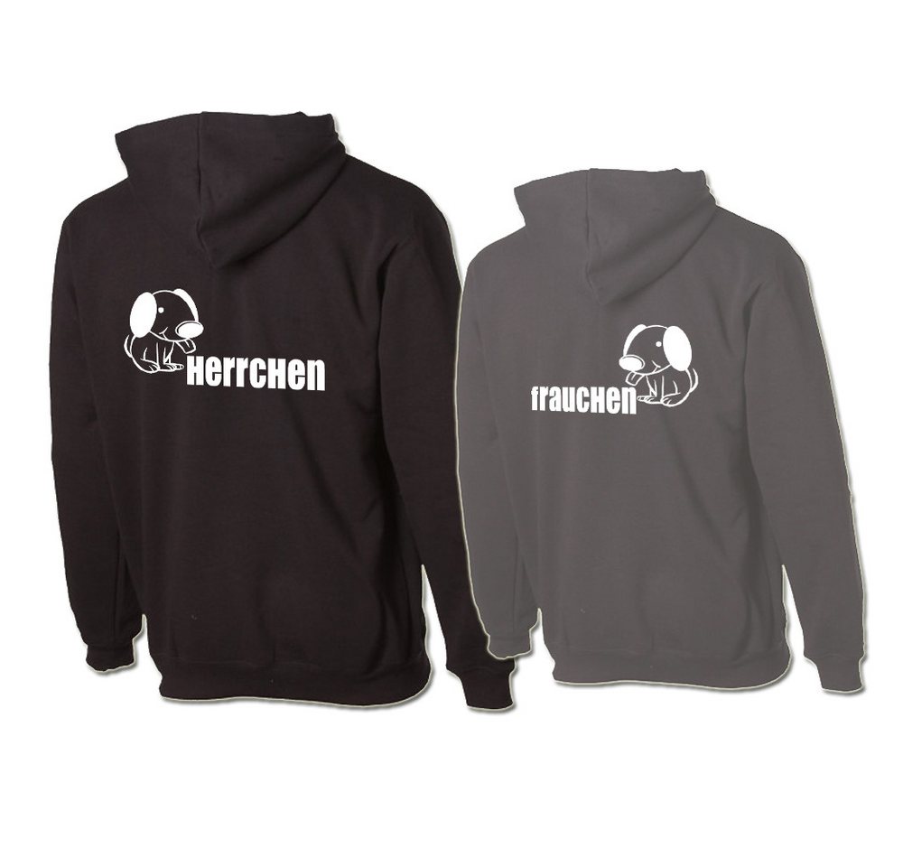 G-graphics Hoodie Herrchen & Frauchen Paar- / Partner-Set zum selbst zusammenstellen, Aufdruck auf der Vorder- oder Rückseiteseite wählbar, Spruch/Sprüche/Print/Motiv, für Sie & Ihn von G-graphics