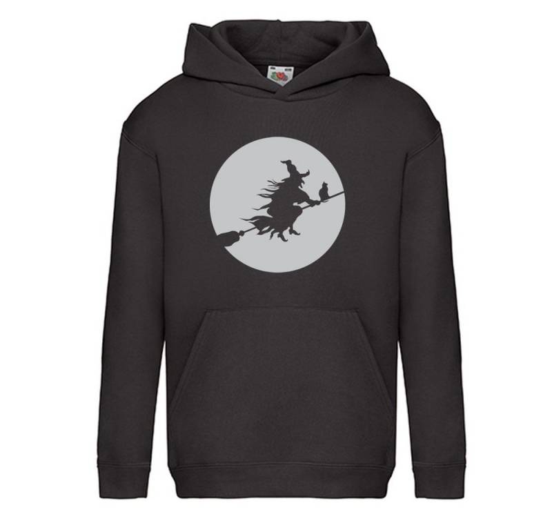 G-graphics Hoodie Hexe auf dem Besen Kinder Hoodie / Kapuzenpullover mit gruseligem Motiv zu Halloween von G-graphics