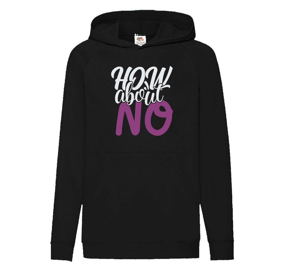 G-graphics Hoodie How about NO Kinder Hoodie / Kapuzenpullover, Mit Spruch / Sprüche / Print / Motiv von G-graphics