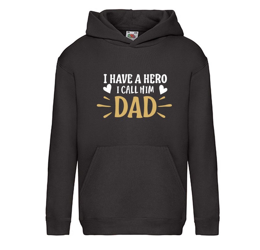 G-graphics Hoodie I have a Hero, I call him Dad Kinder Hoodie / Kapuzenpullover mit coolem Spruch als Frontprint von G-graphics