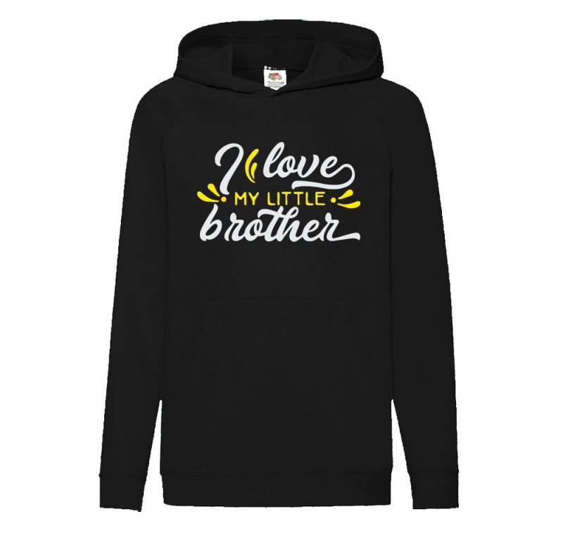 G-graphics Hoodie I love my little brother Kinder Hoodie / Kapuzenpullover mit coolem Spruch als Frontprint von G-graphics