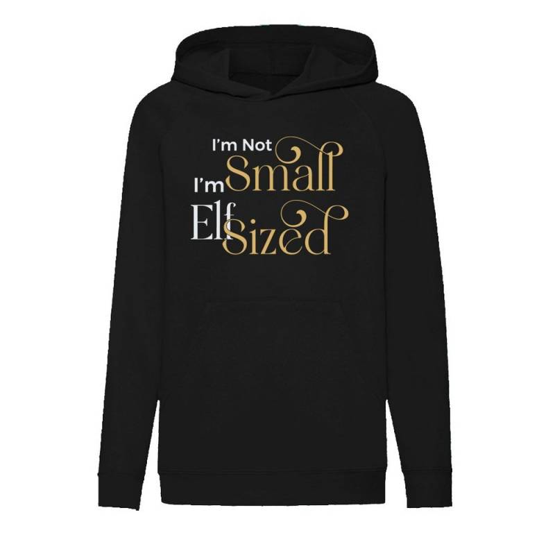 G-graphics Hoodie I´m not small, I´m Elfsized Kinder Hoodie / Kapuzenpullover mit coolem Spruch als Frontprint von G-graphics