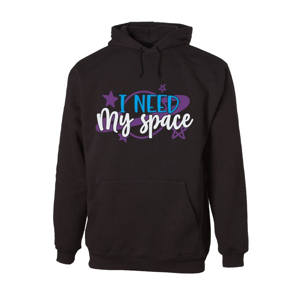 G-graphics Hoodie I need my space mit trendigem Frontprint, Aufdruck auf der Vorderseite, Spruch/Sprüche/Print/Motiv, für jung & alt von G-graphics