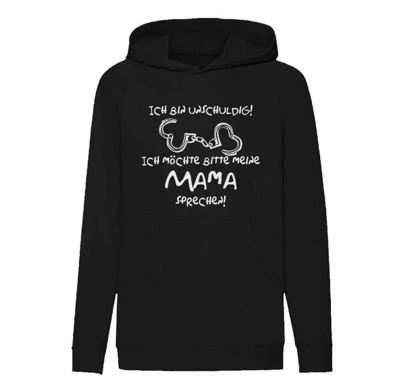 G-graphics Hoodie Ich bin unschuldig! Ich möchte bitte meine Mama sprechen! Kinder Hoodie / Kapuzenpullover mit coolem Spruch als Frontprint von G-graphics