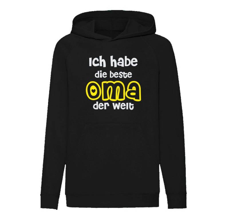 G-graphics Hoodie Ich habe die beste Oma der Welt Kinder Hoodie / Kapuzenpullover mit coolem Spruch als Frontprint von G-graphics