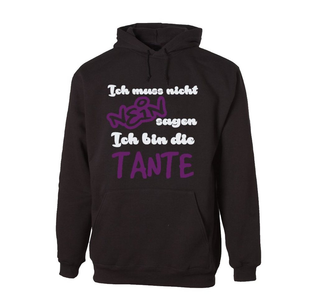 G-graphics Hoodie Ich muss nicht Nein sagen – Ich bin die Tante mit trendigem Frontprint mit Spruch von G-graphics