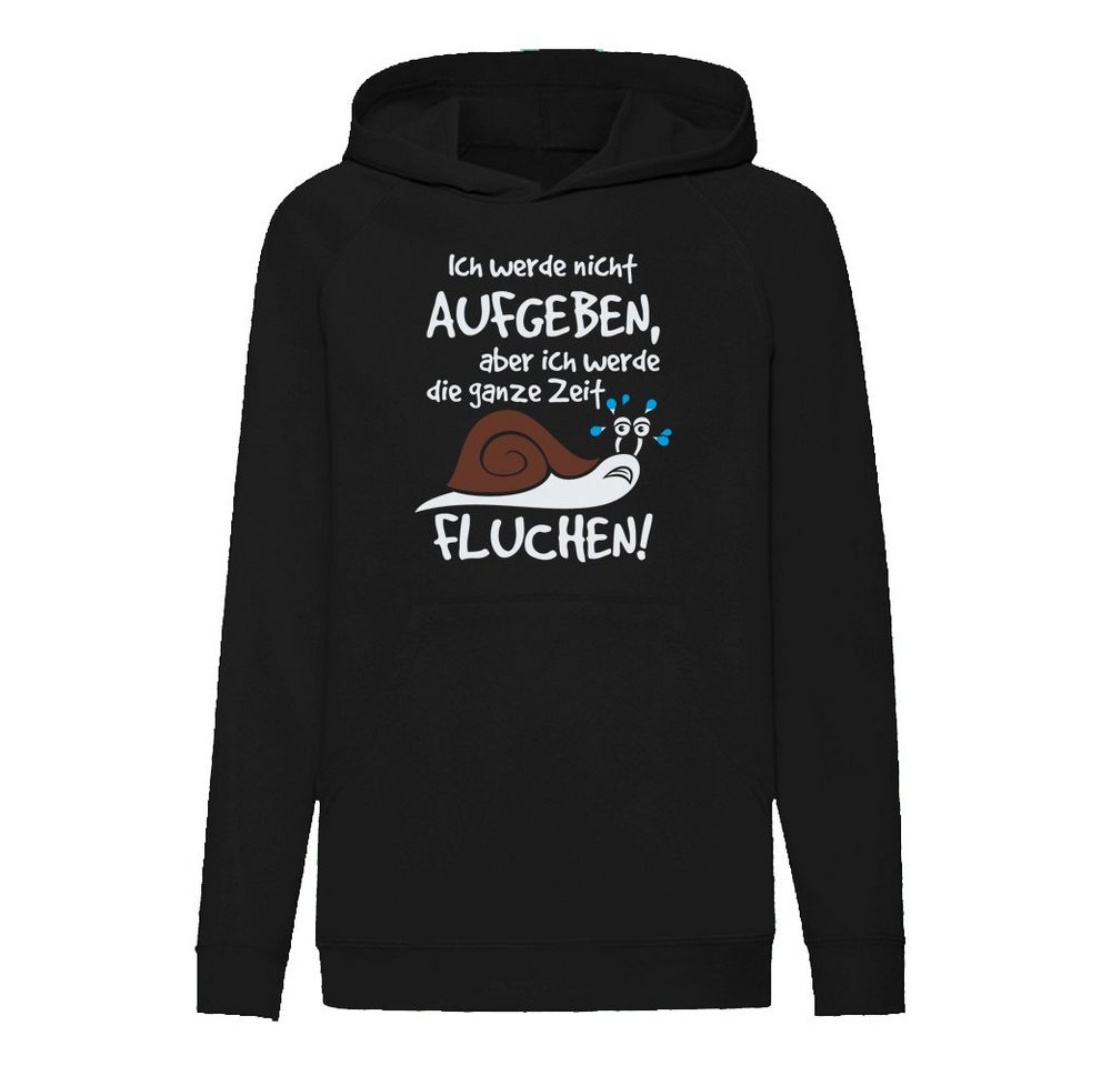 G-graphics Hoodie Ich werde nicht aufgeben, aber ich werde die ganze Zeit fluchen! Kinder Hoodie / Kapuzenpullover, Mit Spruch / Sprüche / Print / Motiv von G-graphics