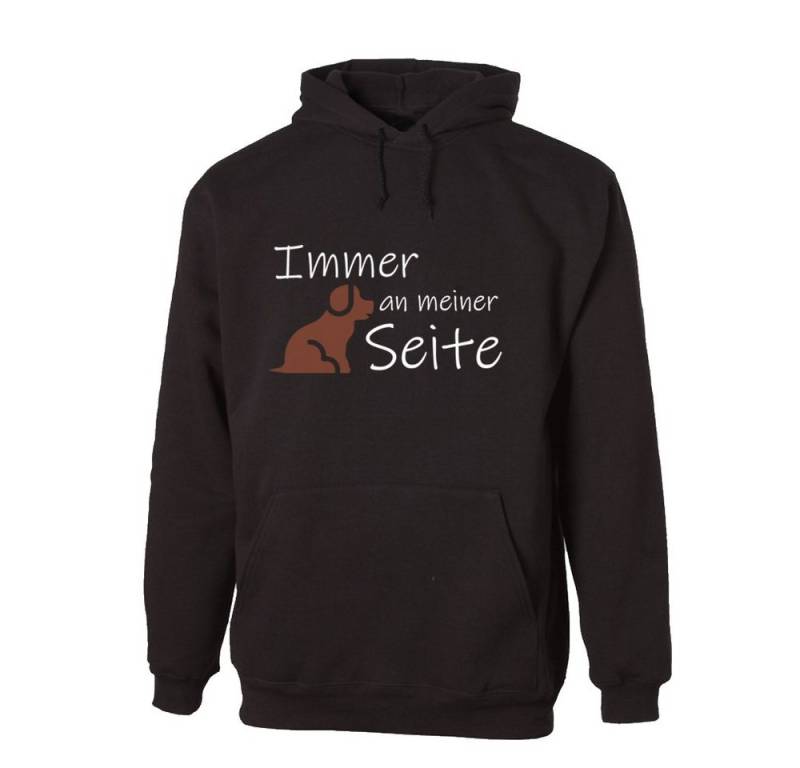 G-graphics Hoodie Immer an meiner Seite Unisex mit trendigem Frontprint mit Spruch für Hundeliebhaber von G-graphics