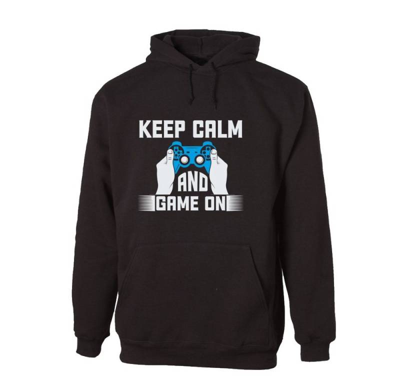 G-graphics Hoodie Keep Calm and game on Unisex mit trendigem Frontprint für Gamer*innen von G-graphics