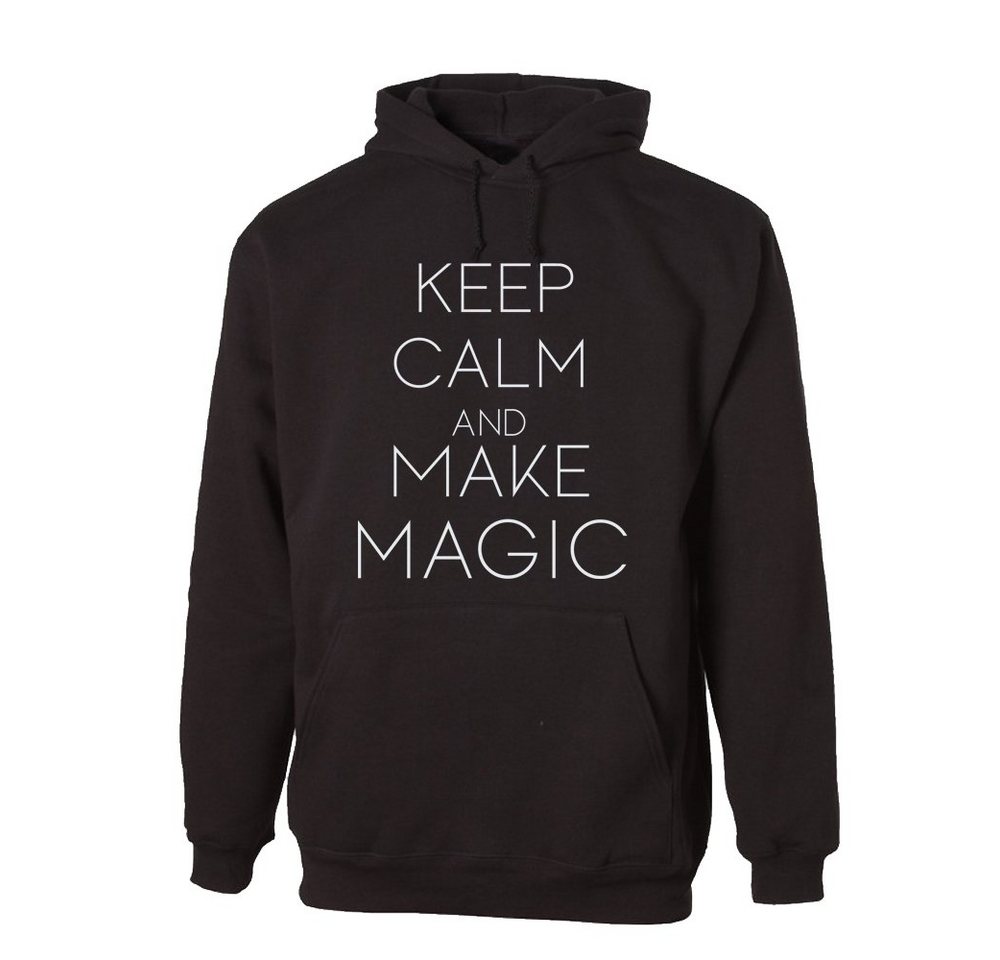 G-graphics Hoodie Keep calm and make magic mit trendigem Frontprint, Aufdruck auf der Vorderseite, Spruch/Sprüche/Print/Motiv, für jung & alt von G-graphics