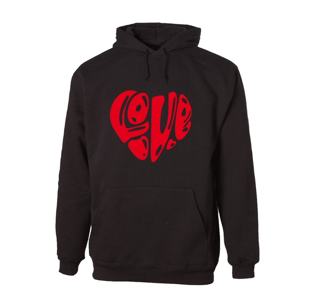 G-graphics Hoodie LOVE mit trendigem Frontprint, Aufdruck auf der Vorderseite, Spruch/Sprüche/Print/Motiv, für jung & alt von G-graphics