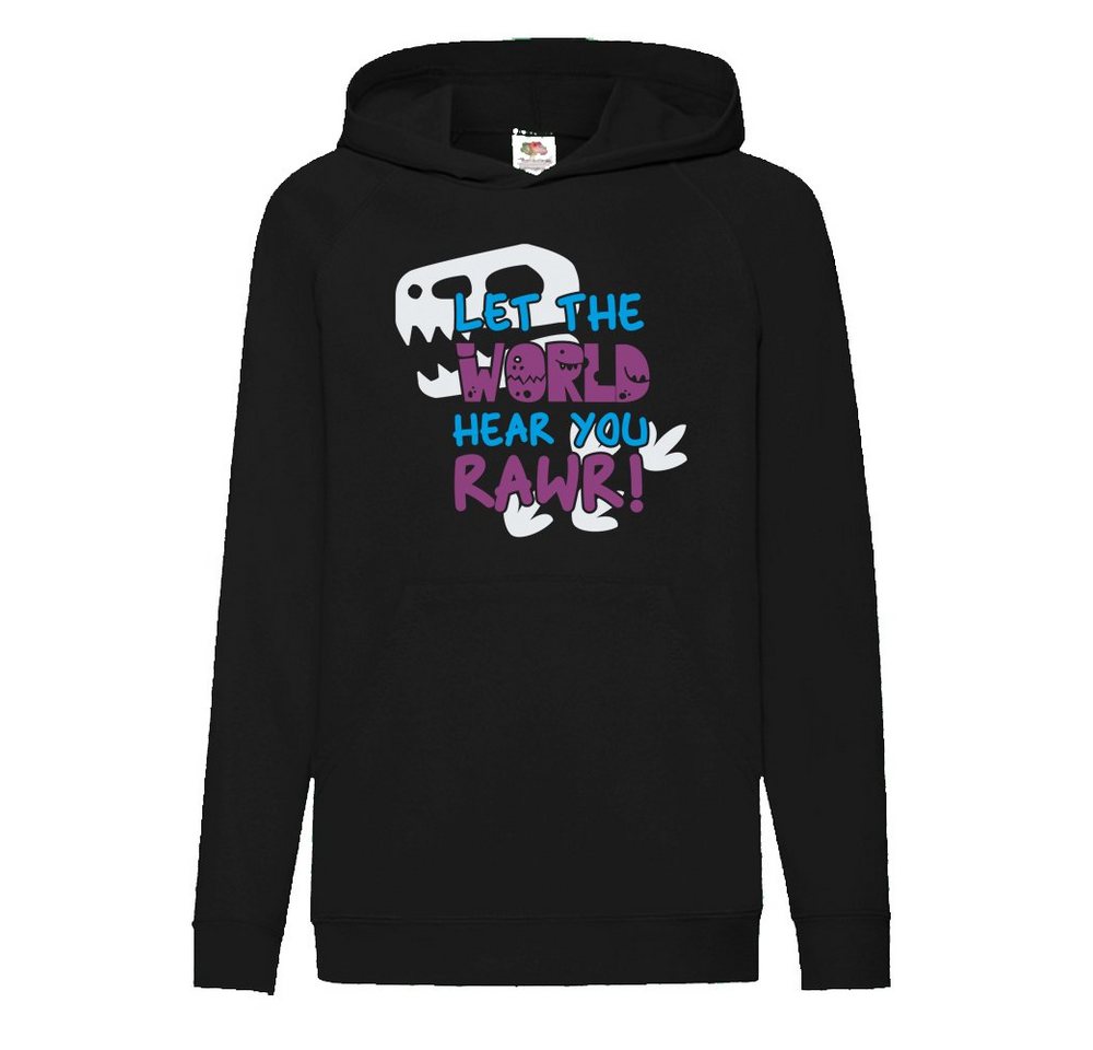 G-graphics Hoodie Let the world hear you Rawr! Kinder Hoodie / Kapuzenpullover, Mit Spruch / Sprüche / Print / Motiv von G-graphics