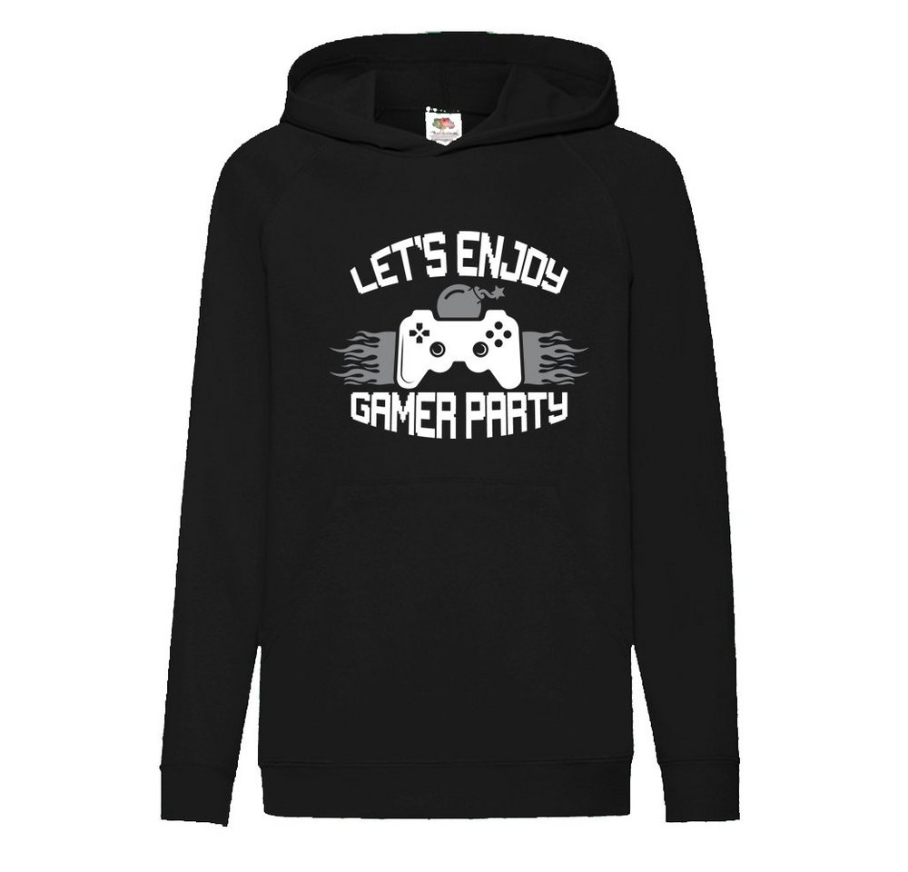 G-graphics Hoodie Lets enjoy gamer party Kinder Hoodie / Kapuzenpullover, Mit Spruch / Sprüche / Print / Motiv von G-graphics