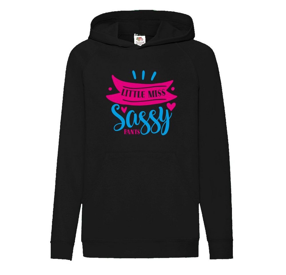 G-graphics Hoodie Little miss sassy pants Kinder Hoodie / Kapuzenpullover mit coolem Spruch als Frontprint von G-graphics