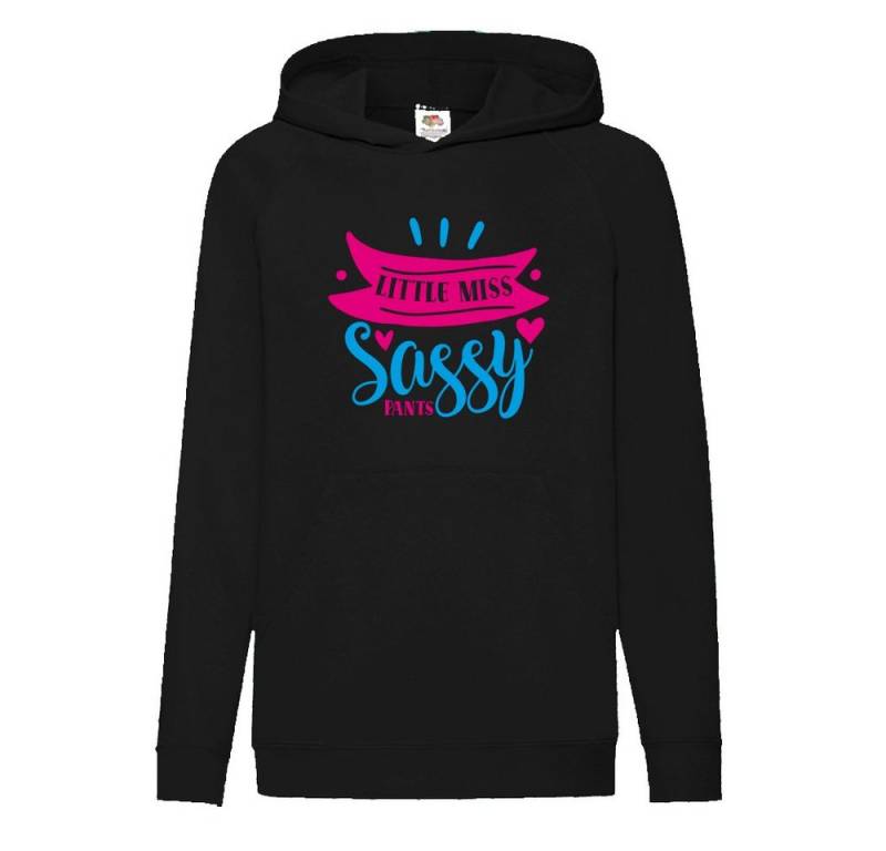 G-graphics Hoodie Little miss sassy pants Kinder Hoodie / Kapuzenpullover mit coolem Spruch als Frontprint von G-graphics