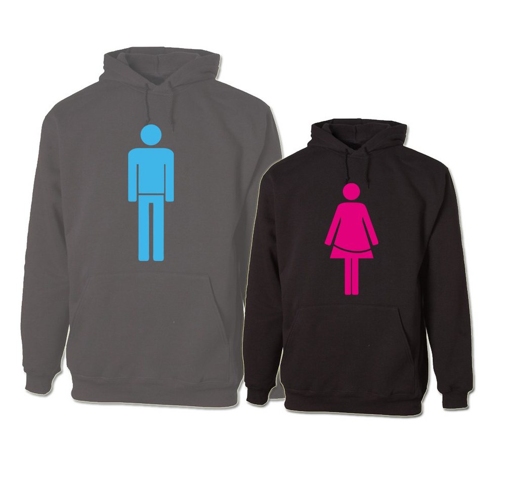 G-graphics Hoodie Mann & Frau (Partner- / Paar-Set, Einzelteile zum selbst zusammenstellen) Aufdruck auf der Vorder- oder Rückseiteseite wählbar von G-graphics