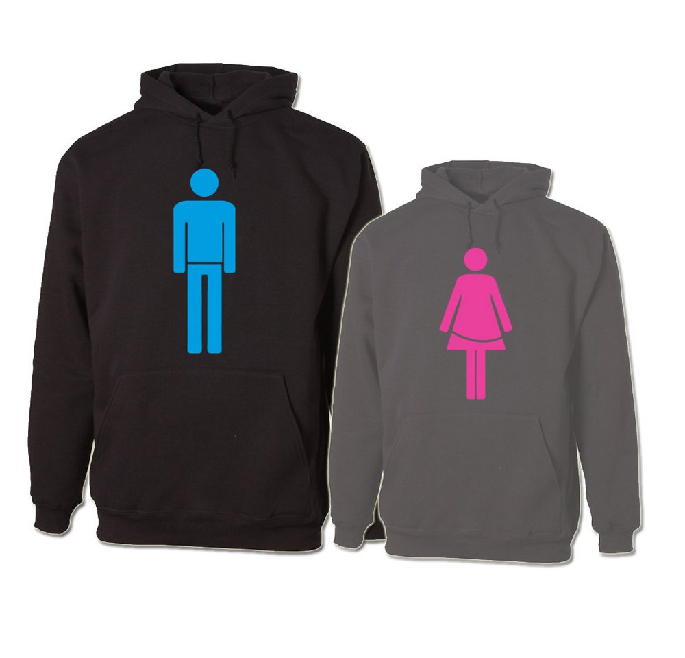 G-graphics Hoodie Mann & Frau (Partner- / Paar-Set, Einzelteile zum selbst zusammenstellen) Aufdruck auf der Vorder- oder Rückseiteseite wählbar von G-graphics