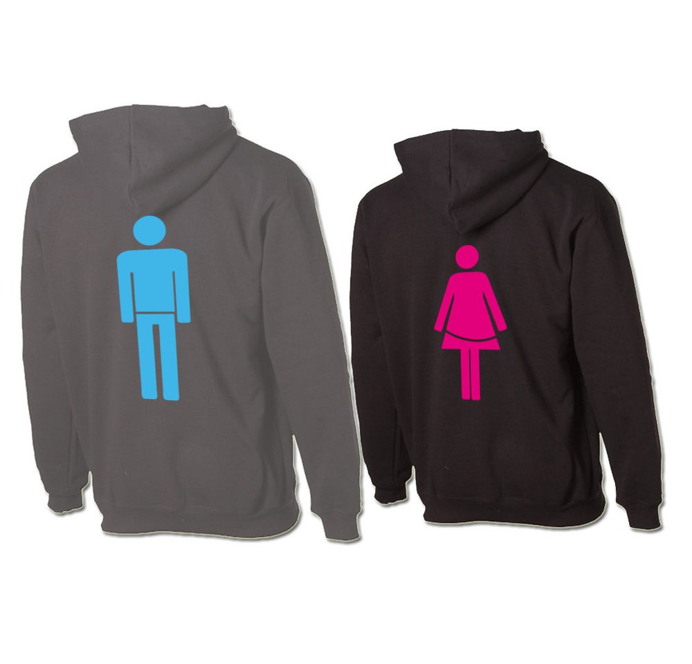 G-graphics Hoodie Mann & Frau (Partner- / Paar-Set, Einzelteile zum selbst zusammenstellen) Aufdruck auf der Vorder- oder Rückseiteseite wählbar von G-graphics