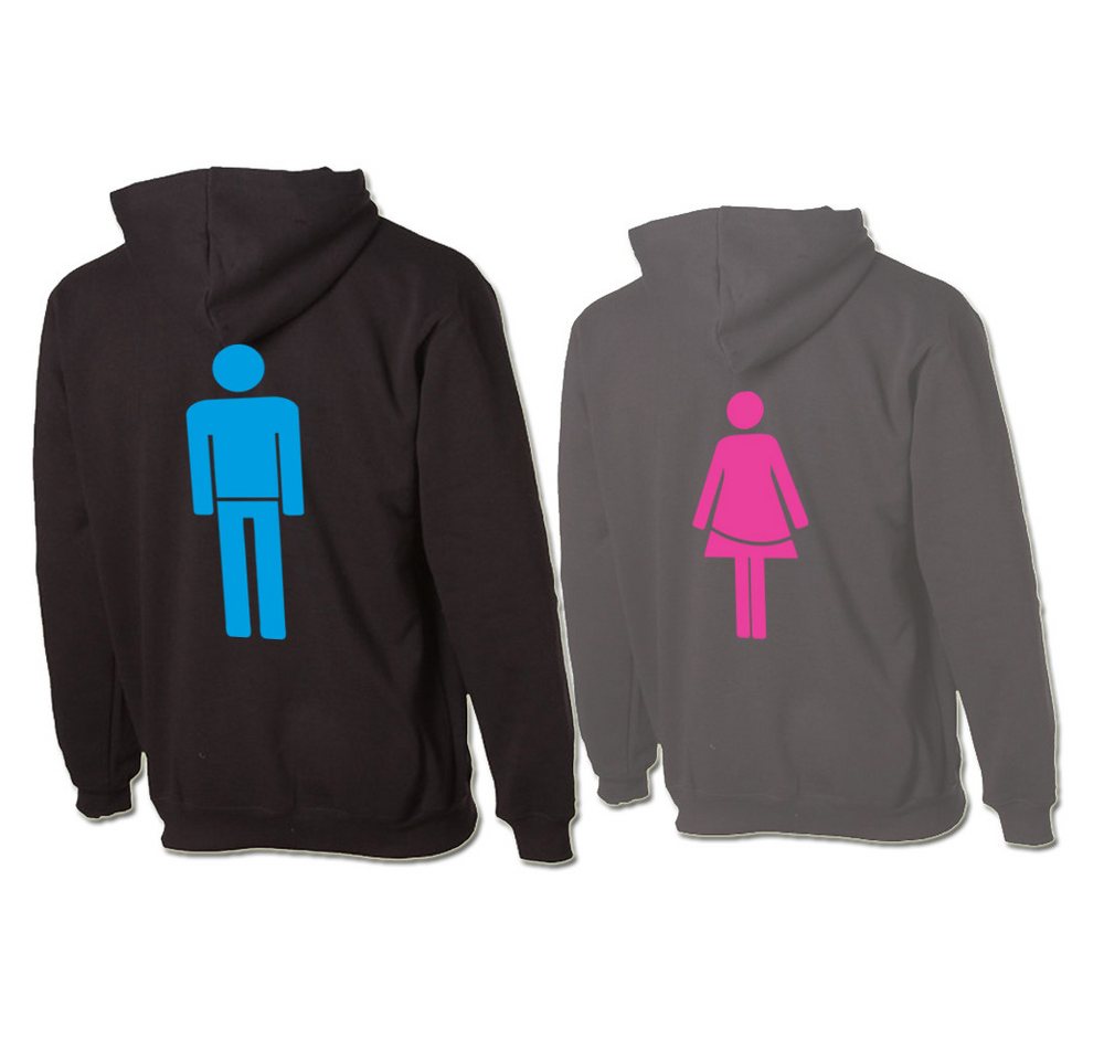 G-graphics Hoodie Mann & Frau (Partner- / Paar-Set, Einzelteile zum selbst zusammenstellen) Aufdruck auf der Vorder- oder Rückseiteseite wählbar von G-graphics