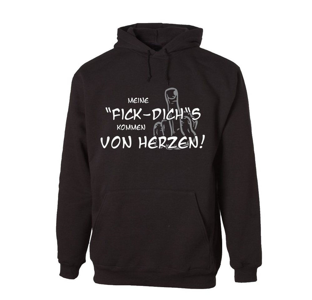 G-graphics Hoodie Meine „Fick-Dich“´s kommen von Herzen! mit trendigem Frontprint, Aufdruck auf der Vorderseite, Spruch/Sprüche/Print/Motiv, für jung & alt von G-graphics