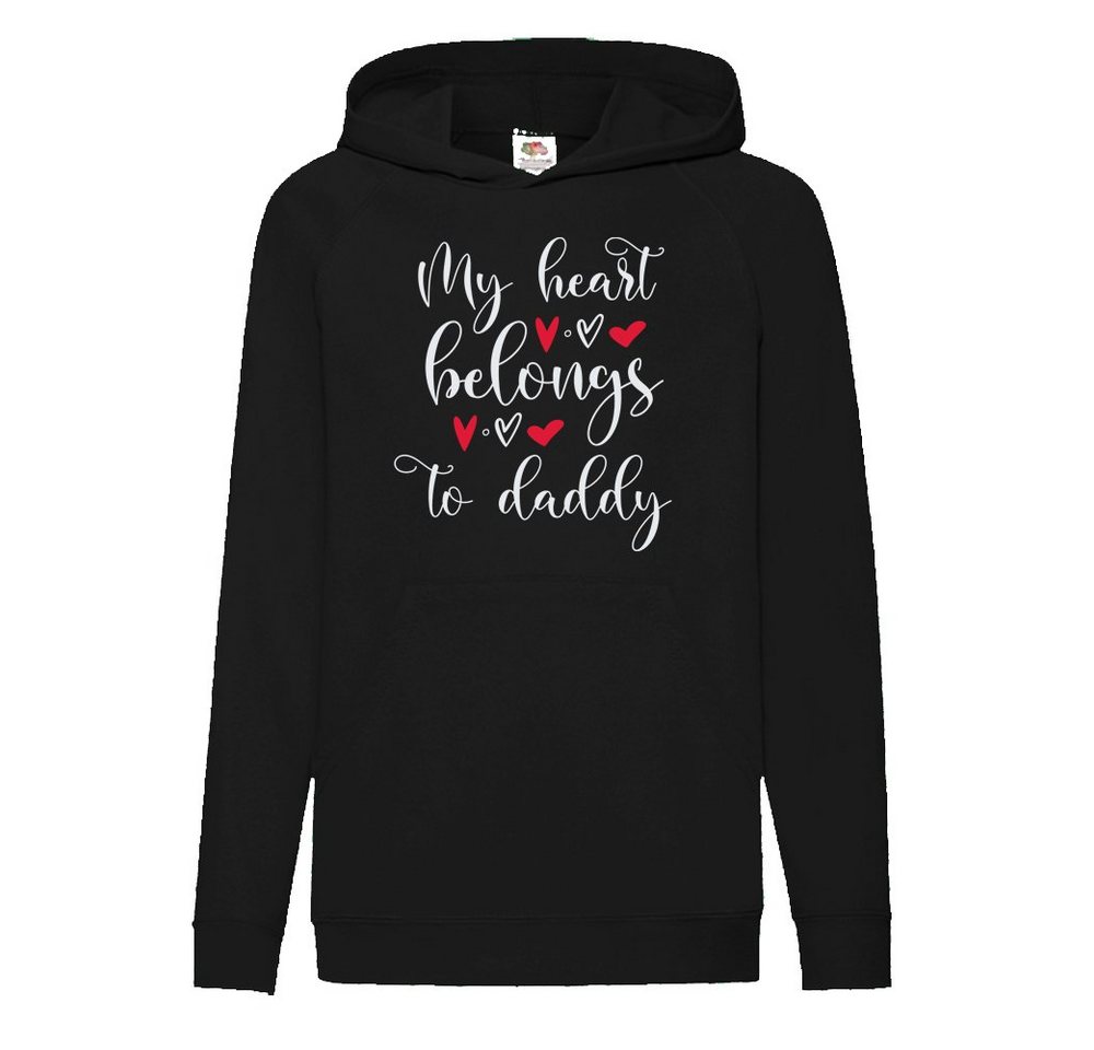 G-graphics Hoodie My Heart belongs to daddy Kinder Hoodie / Kapuzenpullover, Mit Spruch / Sprüche / Print / Motiv von G-graphics