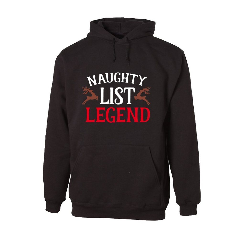 G-graphics Hoodie Naughty List Legend Unisex mit trendigem Frontprint mit Weihnachtsmotiv von G-graphics
