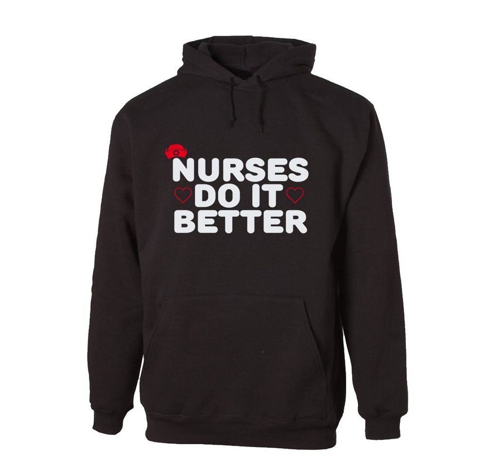 G-graphics Hoodie Nurses do it better mit trendigem Frontprint mit Spruch für die, die ihren Job lieben von G-graphics