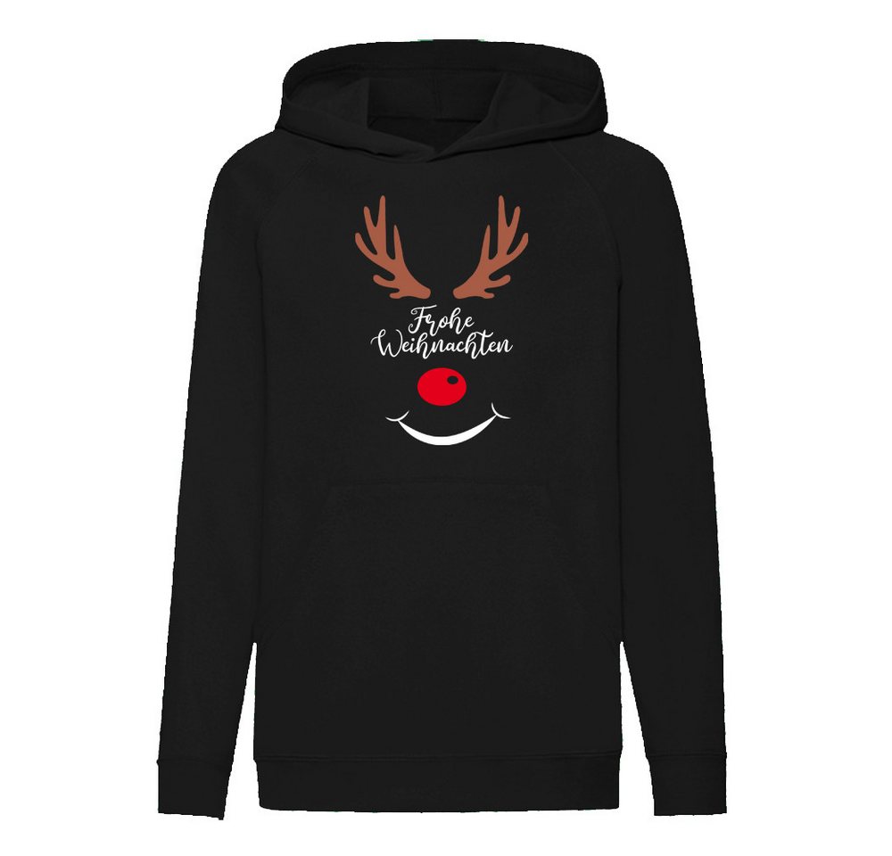 G-graphics Hoodie Rentier – Frohe Weihnachten Kinder Hoodie / Kapuzenpullover mit Weihnachtsmotiv von G-graphics