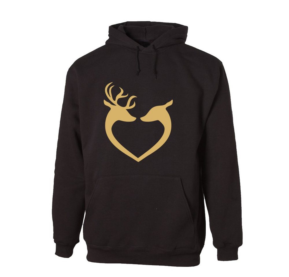 G-graphics Hoodie Rentierliebe Unisex mit trendigem Frontprint mit Weihnachtsmotiv von G-graphics