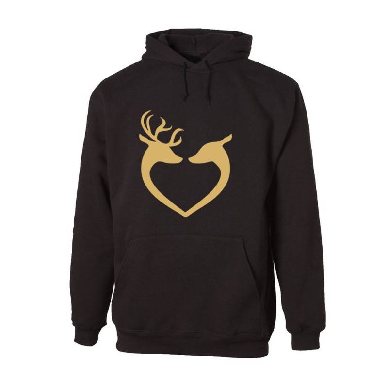 G-graphics Hoodie Rentierliebe Unisex mit trendigem Frontprint mit Weihnachtsmotiv von G-graphics