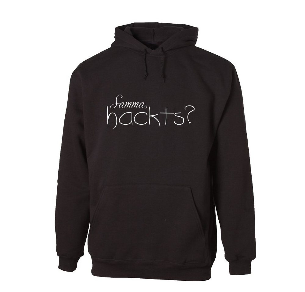 G-graphics Hoodie Samma, hackts? mit trendigem Frontprint, Aufdruck auf der Vorderseite, Spruch/Sprüche/Print/Motiv, für jung & alt von G-graphics